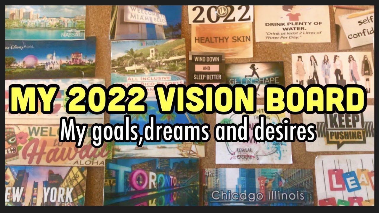 *New* My 2022 Vision Board: What’s on my Vision Board | My Goals,Dreams and Desires