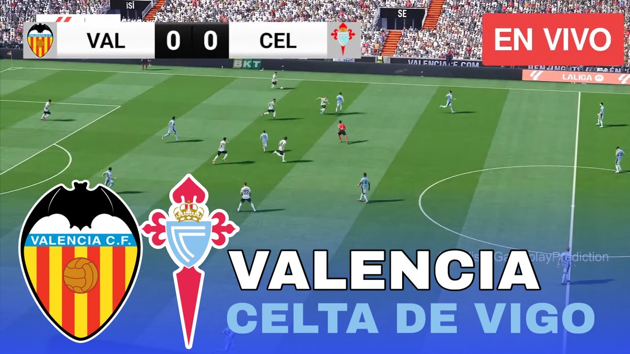 Valencia vs Celta de Vigo La Liga 2026 Partido Simulación PES 21 - YouTube
