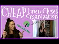 DOLLAR TREE ORGANIZATION! | Linen Closet