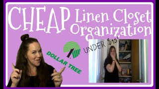 DOLLAR TREE ORGANIZATION! | Linen Closet
