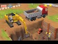 Little Builders - Construction Game - Cartoon for Children with Cement Mixer, Diggers and Cranes