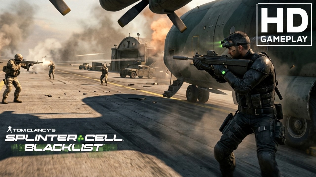 Tom Clancy's Splinter Cell: Blacklist || Missions: Airstrip & American ...