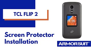 TCL Flip 2 Screen Protector MilitaryShield Installation Video Instruction by ArmorSuit