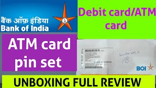 Boi debit card unboxing|boi atm ka pin kaise banaye #atmpingeneration #boi #greenpin