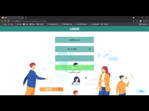 Online Voting System | Login Page | HTML | CSS - YouTube