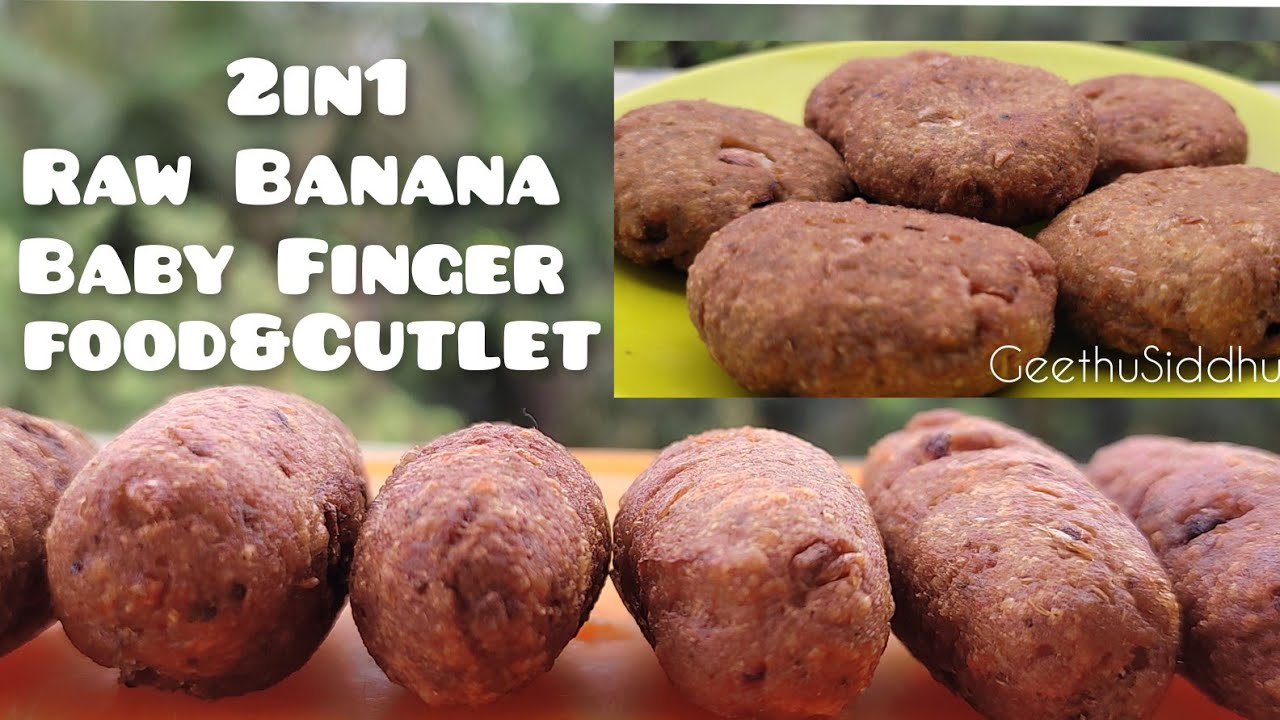 Raw Banana Finger Food/Finger Food For Babies/Healthy &Tasty/Cutlet