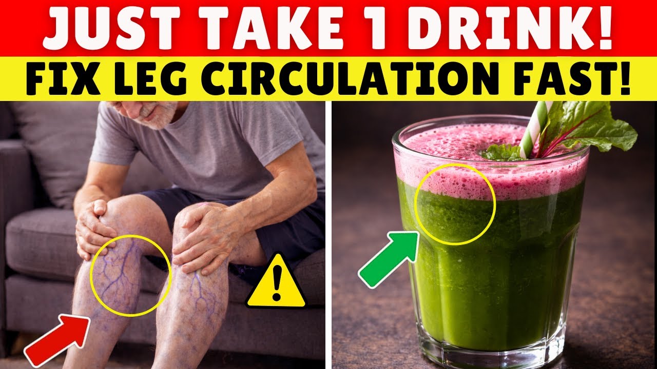 Over 60? JUST 1 DRINK BEFORE BED! Fixes Poor Circulation FAST! | Senior Health Tips