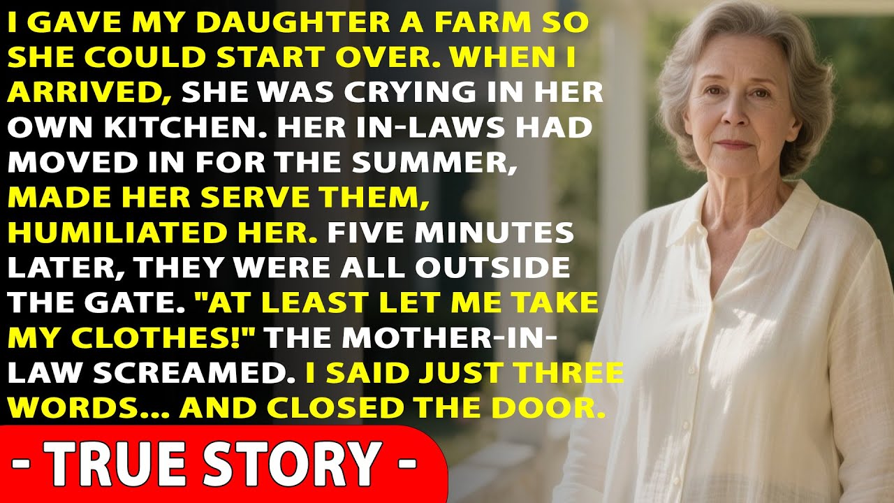 I Gave My Daughter A Farm, But When I Arrived She Was Crying. Her In-Laws Were Truly Cruel…