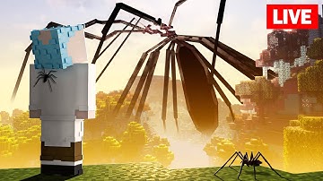 Surviving GIANT Spiders In Minecraft - Arachnophobia
