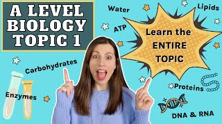 A level Biological Molecules  Learn the ENTIRE topic in this video.  AQA A level Biology Revision
