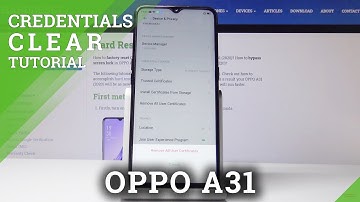 How to Clear Credentials in OPPO A31 (2020) – Delete DRM