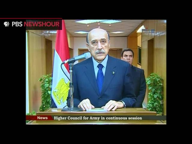Hosni Mubarak Has Stepped Down: Announcement by Egyptian Vice President Suleiman class=