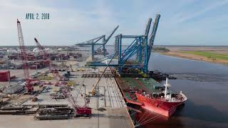Time Lapse - NC Ports neo-Panamax crane arrival