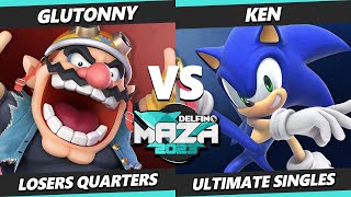 Delfino Maza 2023 Top 8 - KEN (Sonic) Vs. Glutonny (Wario) Smash Ultimate - SSBU