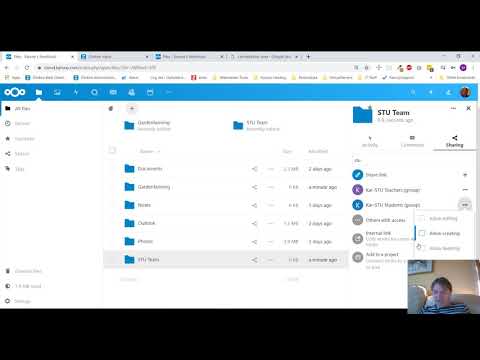 Part 2: Create Permissions and Folders in NextCloud