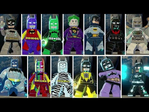 All Batman Characters & Suits in LEGO Batman 3