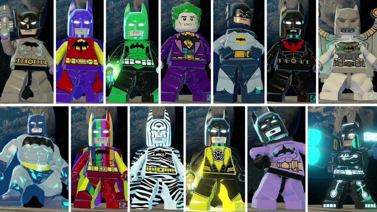 All Batman Characters & Suits in LEGO Batman 3 - YouTube