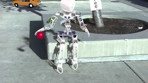 Blender tracking test with robot