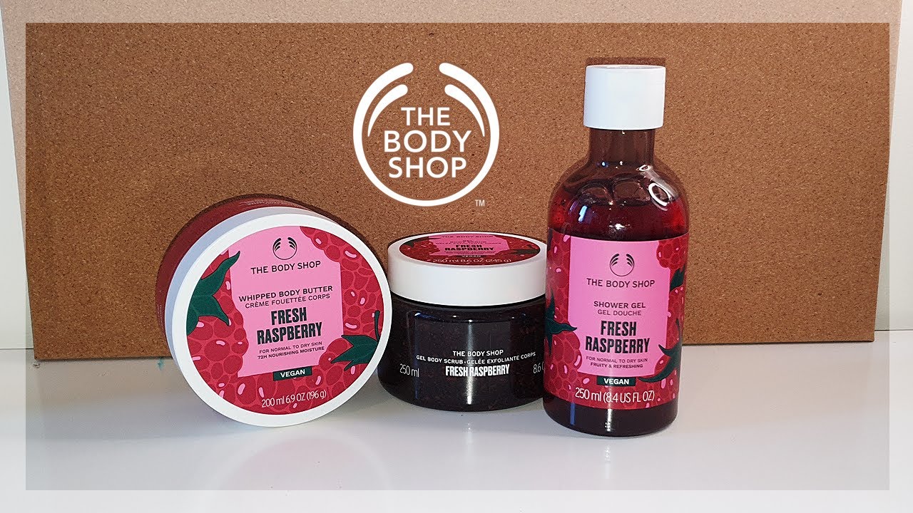 FRESH RASPBERRY RANGE - THE BODY SHOP | Unboxing & Review - YouTube