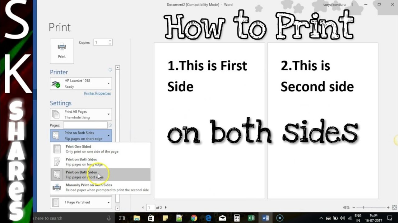 how-to-print-on-both-sides-of-a-paper-yourself-diy-youtube