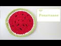 Tutorial Posavasos de 🍉 Crochet o Ganchillo