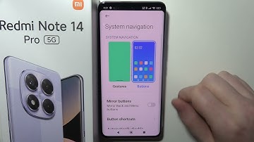 Redmi Note 14 Pro 5G - How to Change System Navigation