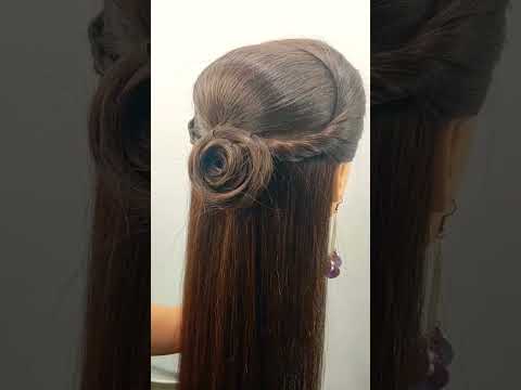 Beautiful Hairstyle/ Amazing Hair/Easy Open Hairstyle for  engagement@INDIANGIRLNEHA