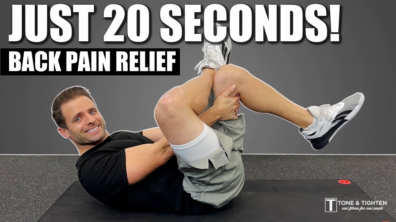 Reduce back pain with this 5-minute home workout