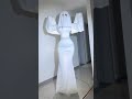 Haunting Dance In A White Ghost Costume Creepy Apartment Hallway Performance Dance Glam Cute 