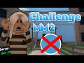 Challenge mm2 si je touche du bleu la vido sarrte roblox mm2