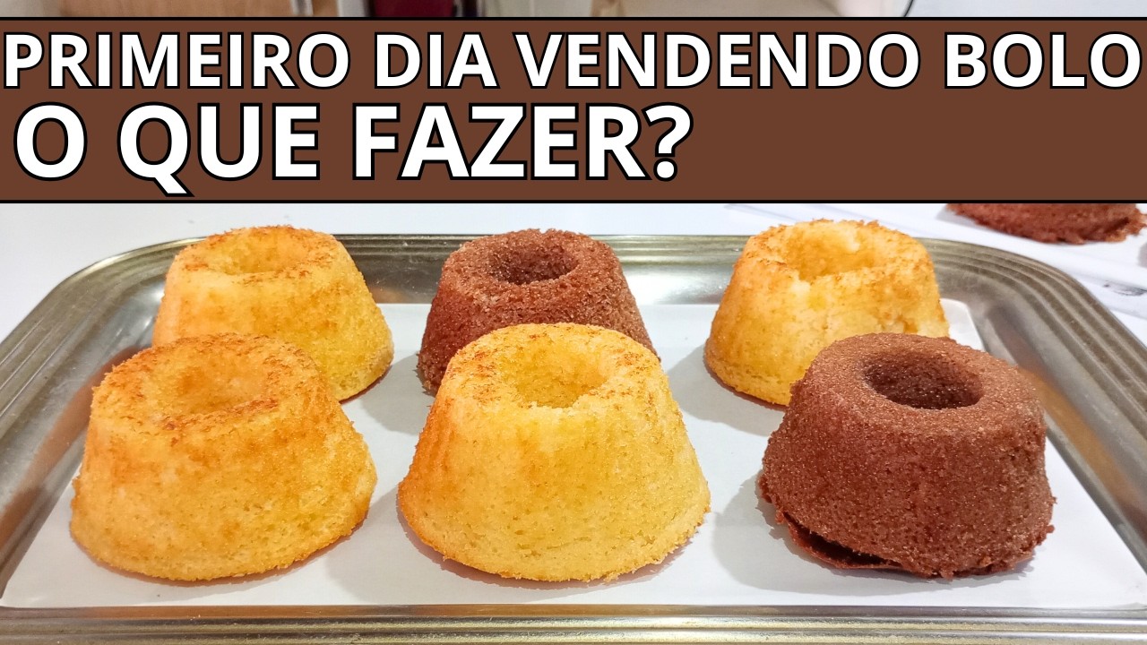 PRIMEIRO DIA VENDENDO BOLO: Quantos fazer? Como divulgar? Por onde começar?