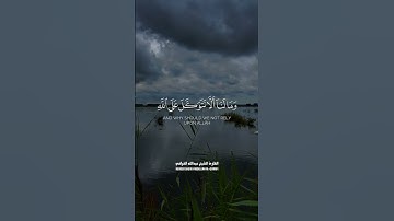 القارئ الشيخ || عبدالله القرافي || ومالنا الا نتوكل على الله || #quran #ستوري #قرآن_كريم #لايك