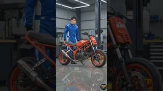 😍Honda illet Custom Drift Bike Build! | Ultimate Mini Racer 😱🏍️ #Shorts #asmr #restoration #bike