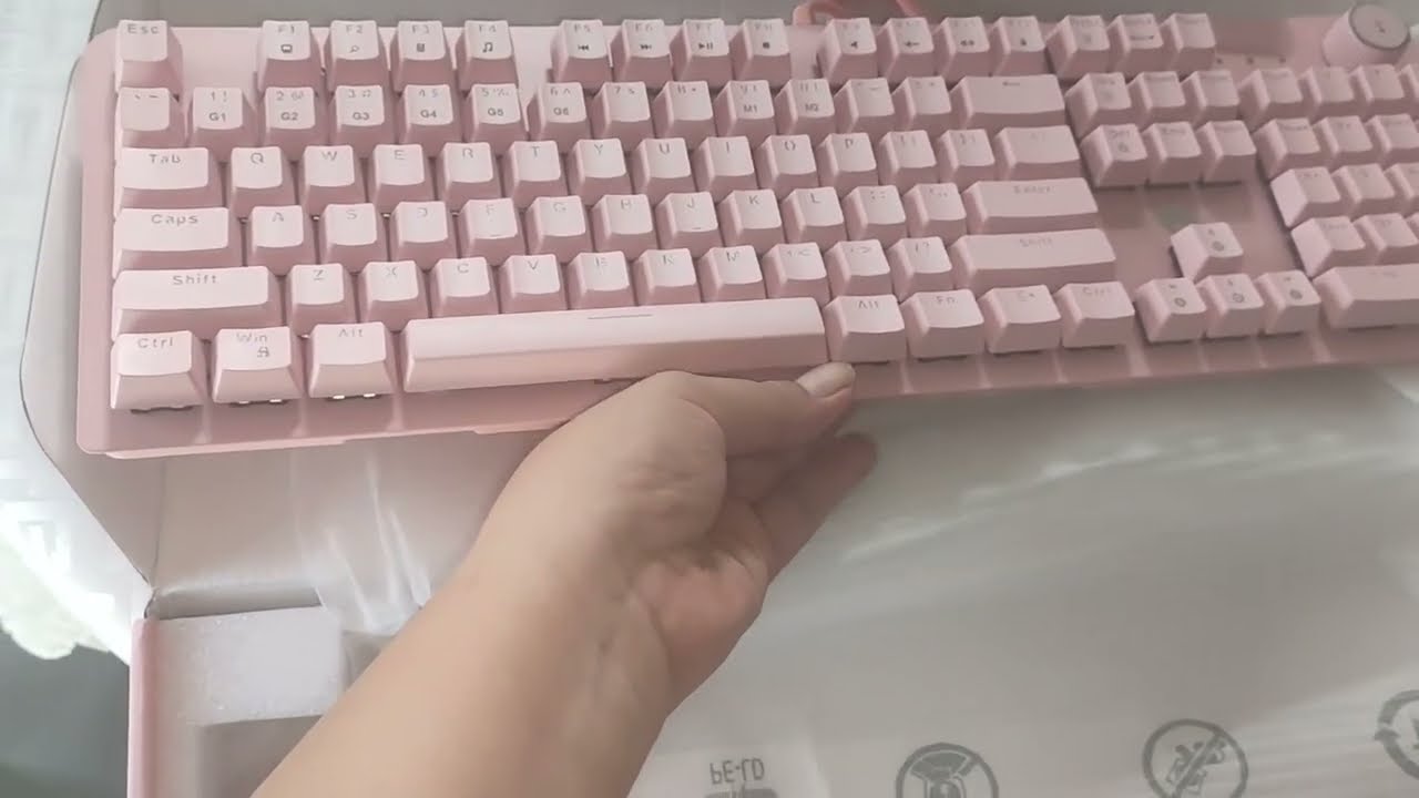 Unboxing Fantech Keyboard (MK853 Max) - Sakura | Gaming Keyboard | Shopee Finds | Anna Banana Vlog