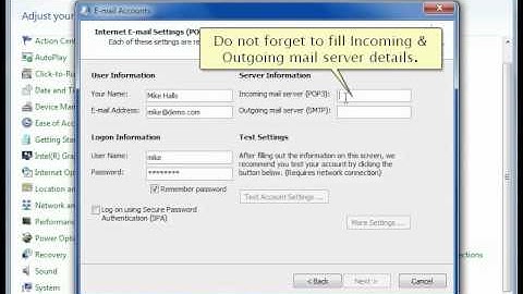 Setup POP3 Account in Outlook 2010, 2007, 2003