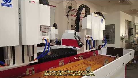 A dual-system, four-spindle drilling and tapping machine custom-made for a Mexican customer.