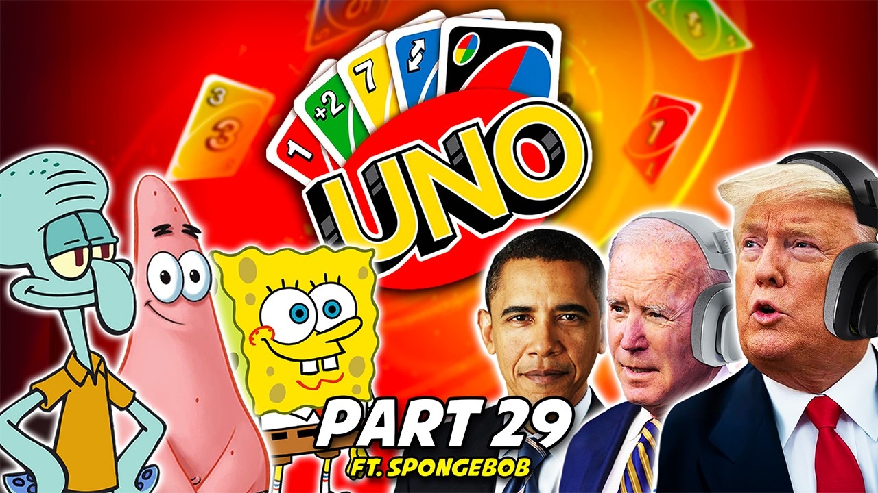 Presidents x SpongeBob Gang Start a War in UNO - Part 29