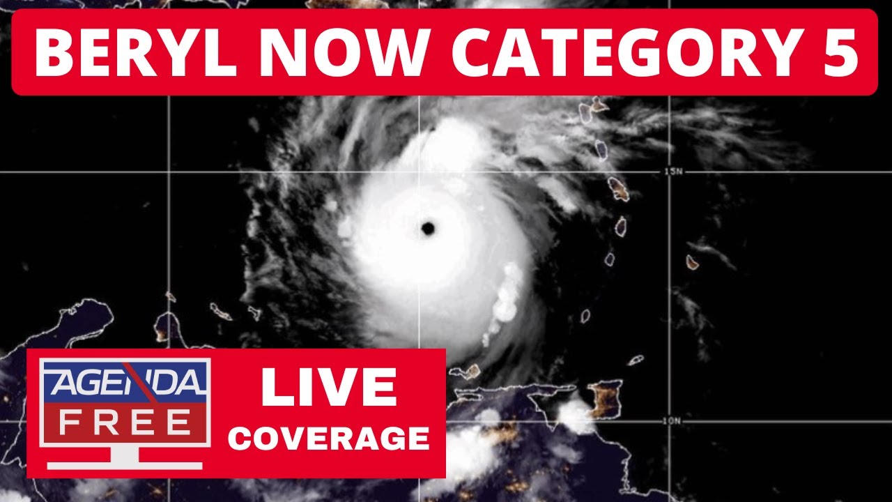 Hurricane Beryl Now A Category 5 - LIVE Breaking News Coverage - YouTube