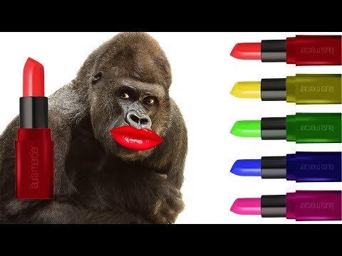 learn-colors-with-monkey-lipstick-finger-family-songs-nursery-rhymes