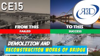 [CE15] Amazing Bridge Demolition & Reconstruction || Timelapse || CONSTRUCTION METHOD