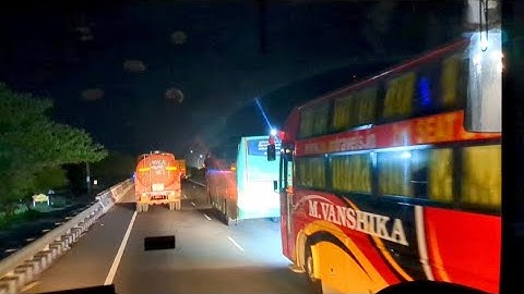 SETC full Sleeper race with Private and AC seater bus #bus #travel #overtaking #trending #viral