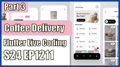 [Flutter] Flutter Live Coding EP1211 (Coffee Delivery App Part 3)