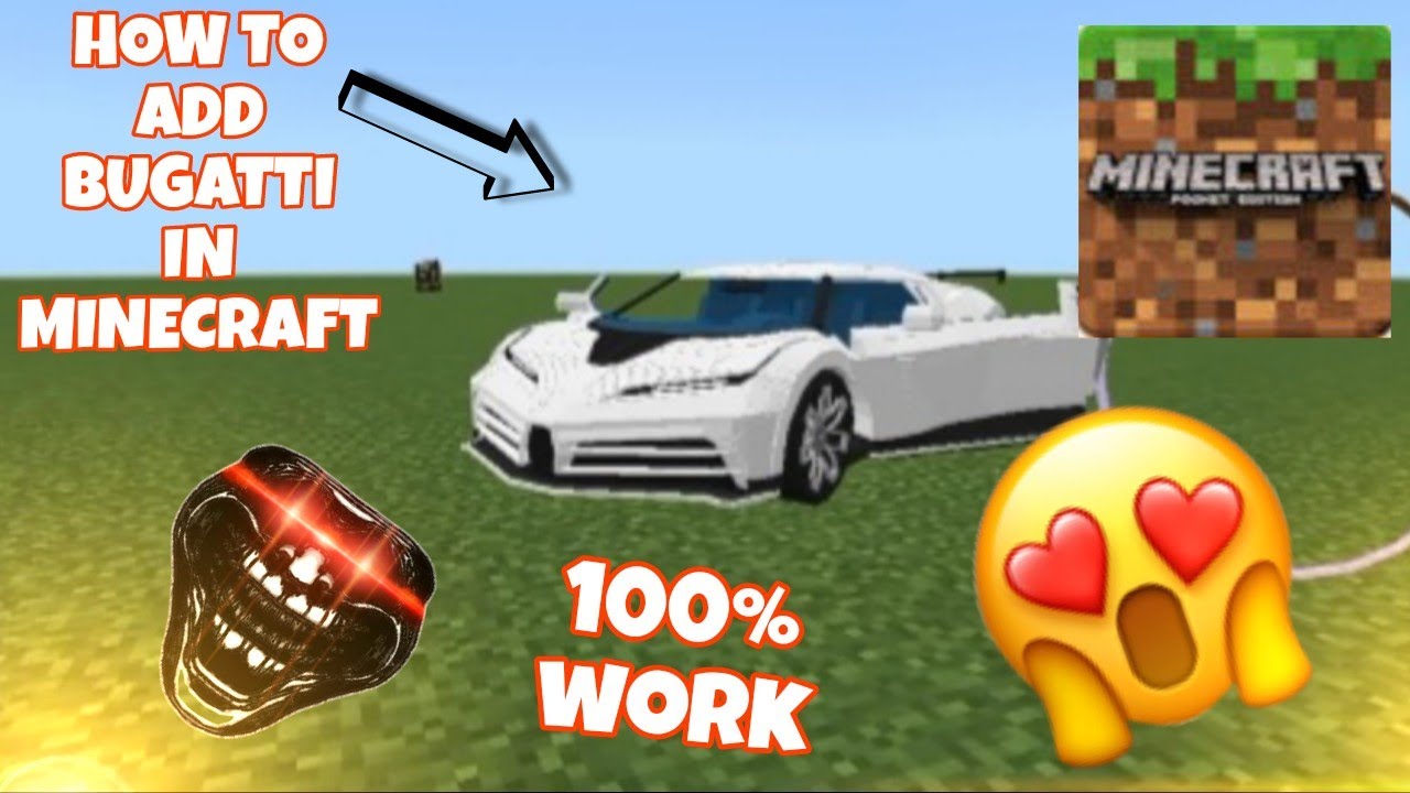 How to add buggati in minecraft #minecraft #minecraftvideos #videos ...