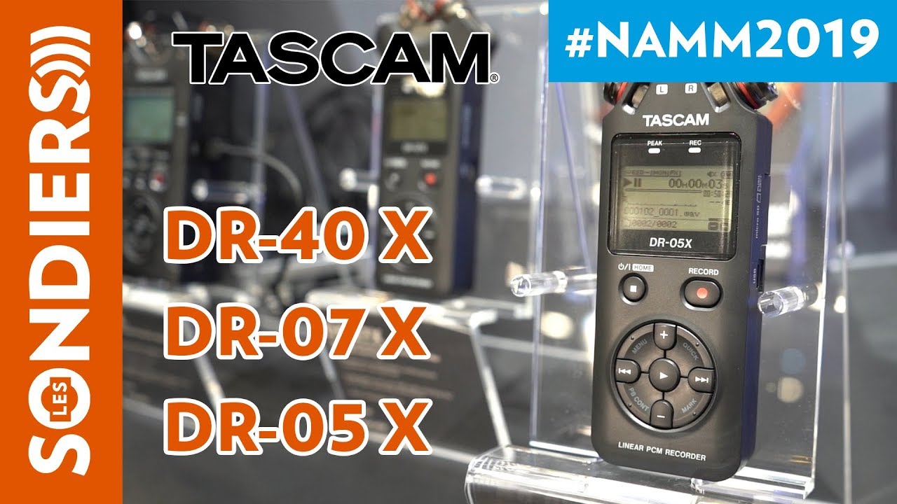 [NAMM 2019] TASCAM DR-40x / DR-07x / DR-05x