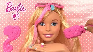 Barbie Tête à Coiffer et à Maquiller Manucure Crimp & Color Styling Head