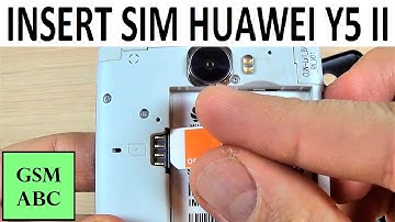 INSERT SIM & Memory SD Card HUAWEI Y5 II | How to