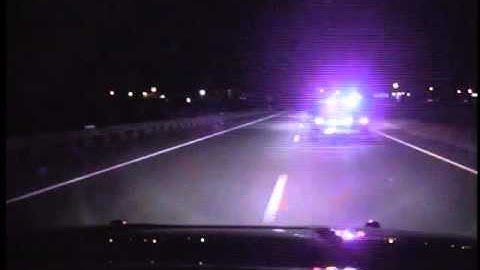 Streetsboro Police dash cam of wrong way driver on I-480