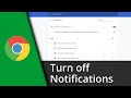Turn off Chrome notifications | Chrome notification settings ✅ Tutorial