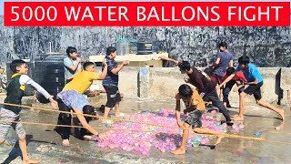 Biggest 5,000 Water Balloons Fight 2025 | (Holi Festival 2025 Balloon Fight) | Water Balloons Fight
