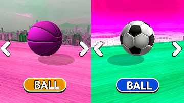 Going Balls vs Rollance - Which BASKETBALL & FOOTBALL Will Fall First? Race-194